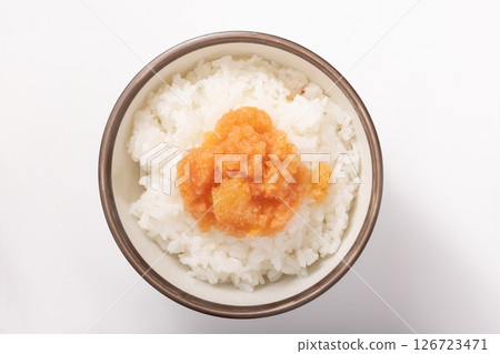 Herring roe, cod roe, rice Herring roe, cod roe, rice 126723471
