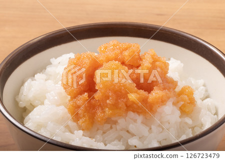 Herring roe, cod roe, rice 126723479