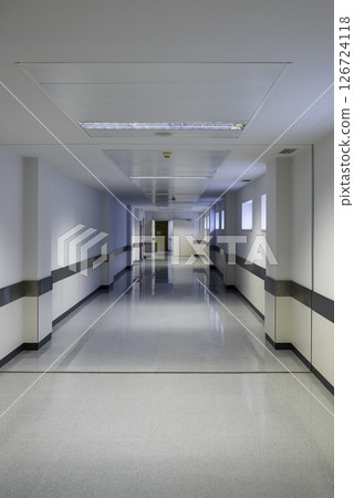White hospital hallway 126724118