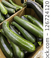 Zucchini at a market 126724120