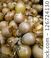 Onions in a market 126724130