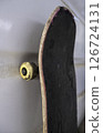 Old broken skateboard 126724131