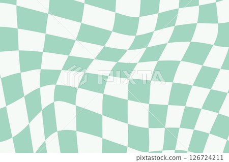 Cute checkered background green 126724211
