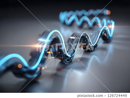 Information Highway: Image of a light road through which data flows Information Highway: Image of a light road through which data flows 126724449