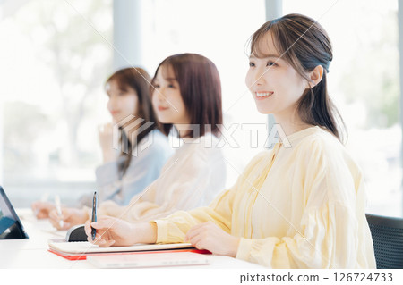 University students in class University students in class 126724733