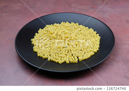 Italian Food background on wooden table. Top view. 126724748
