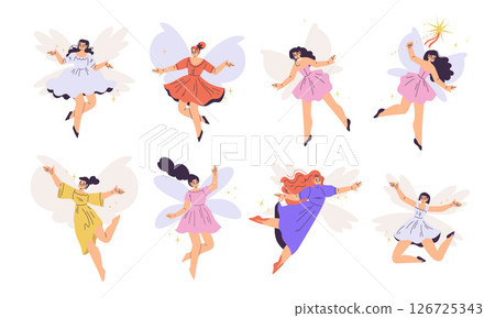 Charming Fairy Illustrations Perfect for Enchanting and Captivating Storytelling Experiences 126725343