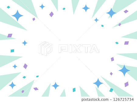 閃光卡哇伊幾何旭日背景 閃光卡哇伊幾何旭日背景 126725734