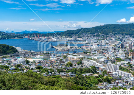 View of Sasebo cityscape from Tenjinyama Observatory View of Sasebo cityscape from Tenjinyama Observatory 126725995