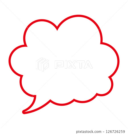 簡單的語音氣泡圖-蓬鬆 126726259