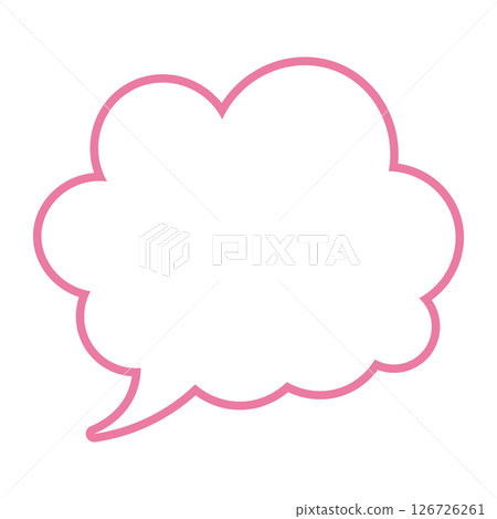 Simple speech bubble illustration - Fluffy 126726261