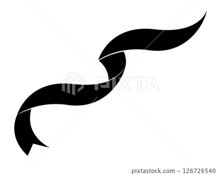 Simple ribbon decoration - Monotone 126726540