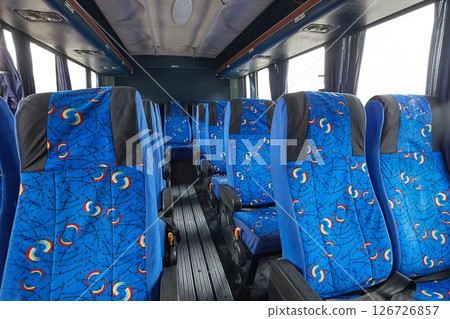 Bus interior seats 126726857