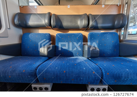 Passenger Train Interior Empty 126727674