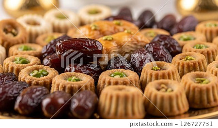 Delicious Middle Eastern Sweets and Dates Delicious Middle Eastern Sweets and Dates 126727731