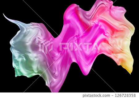 Colorful, flowing shapes create a dynamic and engaging composition, showcasing a gradient of hues blending seamlessly on a dark backdrop. The design evokes a sense of movement and energy Colorful, flowing shapes create a dynamic and engaging composition, showcasing a gradient of hues blending seamlessly on a dark backdrop. The design evokes a sense of movement and energy 126728358