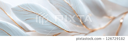 This artwork showcases intricate structural acrylic strokes forming large tropical leaves and lovely cherry blossoms, enhanced with elegant gold details for an upscale aesthetic This artwork showcases intricate structural acrylic strokes forming large tropical leaves and lovely cherry blossoms, enhanced with elegant gold details for an upscale aesthetic 126729182