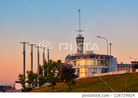 Nizhny Novgorod River Station at Sunset Nizhny Novgorod River Station at Sunset 126729924