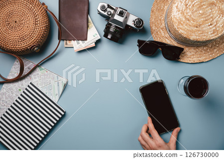 Top view travel concept 126730000