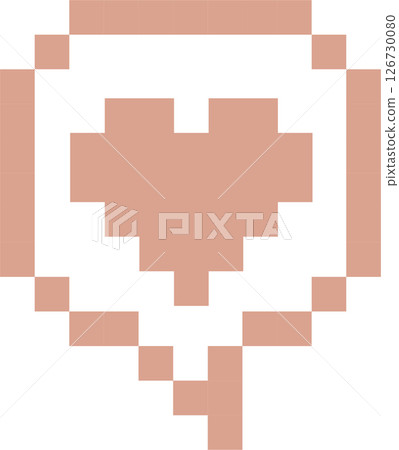 Pixel art emoji emoticon heart, flat png transparent element design Pixel art emoji emoticon heart, flat png transparent element design 126730080