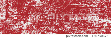Panoramic texture of the red wall - Vector 126730676
