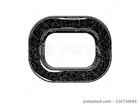 Vector rough font. Black accident letter. 126730684