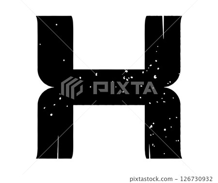 Grungy vector font. Art lettering. Grungy vector font. Art lettering. 126730932