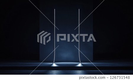 Minimalist light in dark 126731548