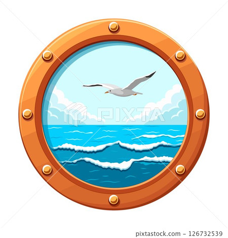 Porthole with sea view 126732539