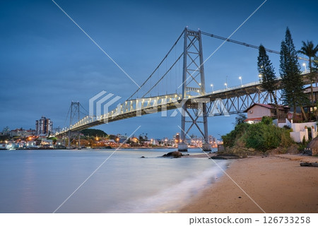 Hercilio Luz Bridge & Dawn 126733258