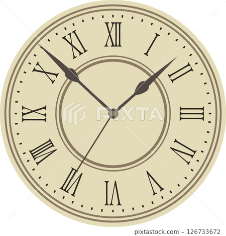 Illustration of a simple clock 126733672