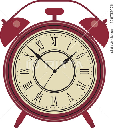 Red alarm clock 126733676