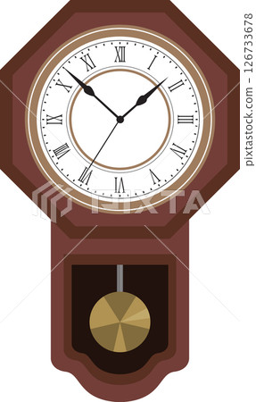 簡單的掛鐘插圖 126733678