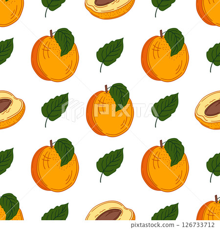 Seamless cute pattern. Pattern for textiles in hand draw style Seamless cute pattern. Pattern for textiles in hand draw style 126733712