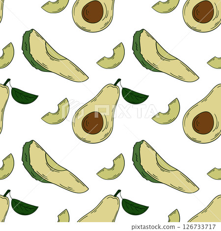 Seamless cute pattern. Pattern for textiles in hand draw style 126733717