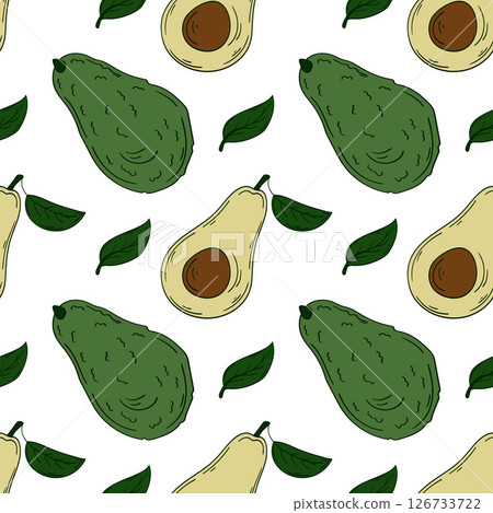 Seamless cute pattern. Pattern for textiles in hand draw style Seamless cute pattern. Pattern for textiles in hand draw style 126733722