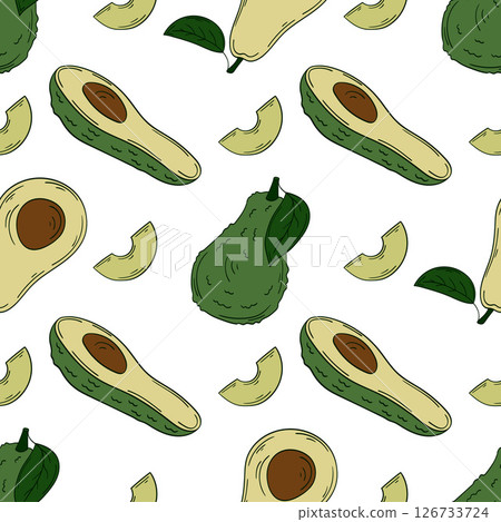 Seamless cute pattern. Pattern for textiles in hand draw style Seamless cute pattern. Pattern for textiles in hand draw style 126733724