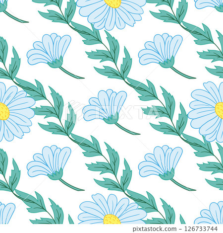 Seamless cute pattern. Pattern for textiles in hand draw style 126733744