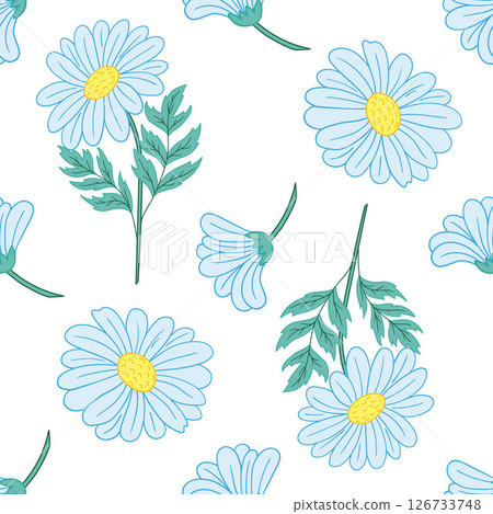 Seamless cute pattern. Pattern for textiles in hand draw style Seamless cute pattern. Pattern for textiles in hand draw style 126733748