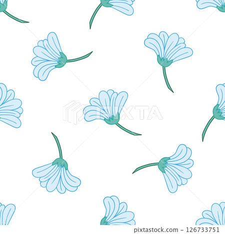 Seamless cute pattern. Pattern for textiles in hand draw style Seamless cute pattern. Pattern for textiles in hand draw style 126733751