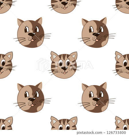 Seamless cute pattern. Pattern for textiles in hand draw style Seamless cute pattern. Pattern for textiles in hand draw style 126733800
