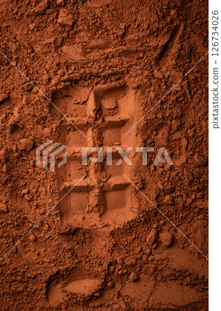 Cocoa powder chocolate texture background Cocoa powder chocolate texture background 126734026