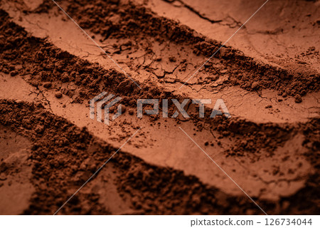 Cocoa powder chocolate texture background 126734044