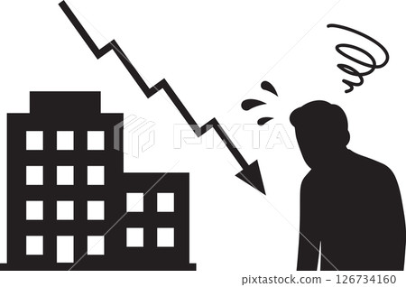 Man running away from work 126734160