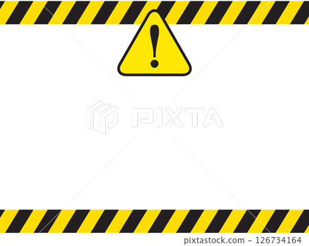 Simple construction site sign illustration 126734164