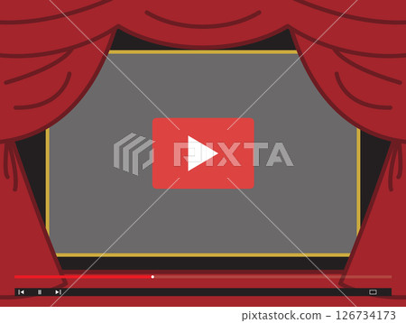 紅幕舞台 紅幕舞台 126734173