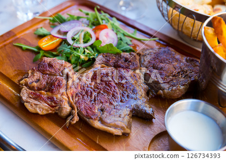 Delicious roasted beef 126734393