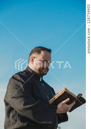 Parson Reading The Sacred Words Of God Parson Reading The Sacred Words Of God 126734605