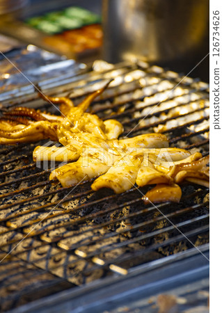 烤魷魚的美味 126734626