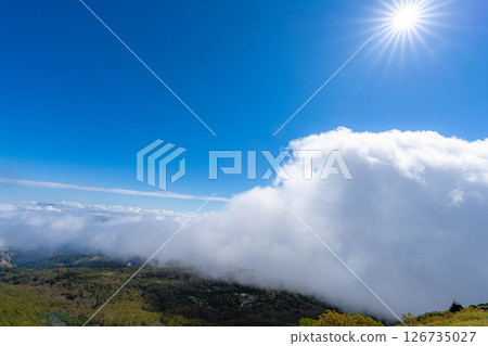 [Mountain material] Tenguhara and sea of clouds in early autumn [Nagano Prefecture] 126735027